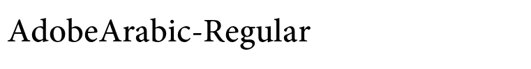 AdobeArabic-Regular