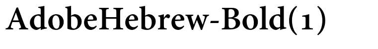 AdobeHebrew-Bold(1)