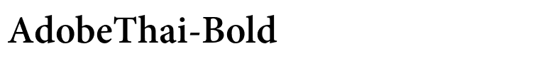 AdobeThai-Bold