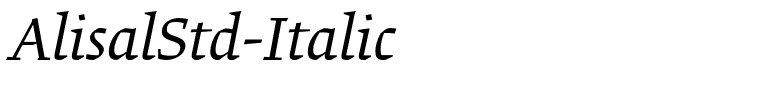 AlisalStd-Italic