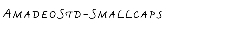 AmadeoStd-Smallcaps
