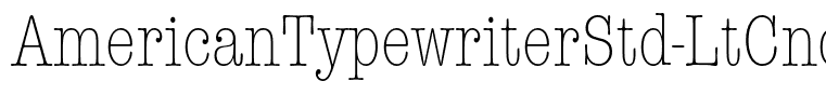 AmericanTypewriterStd-LtCnd