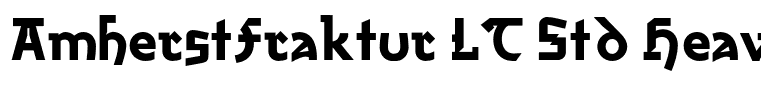AmherstFraktur LT Std Heavy