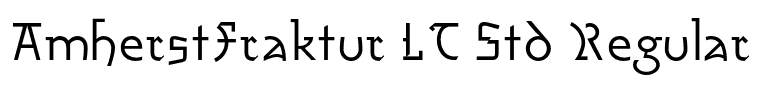 AmherstFraktur LT Std Regular