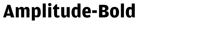 Amplitude-Bold
