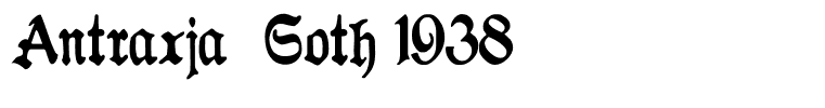 Antraxja  Goth 1938