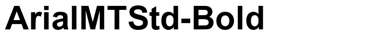 ArialMTStd-Bold