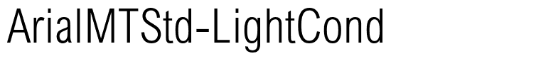 ArialMTStd-LightCond