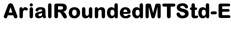 ArialRoundedMTStd-ExtraBold