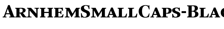 ArnhemSmallCaps-Black