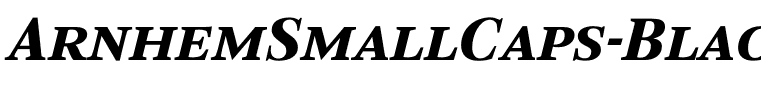 ArnhemSmallCaps-BlackItalic