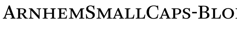 ArnhemSmallCaps-Blond