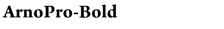 ArnoPro-Bold