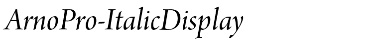 ArnoPro-ItalicDisplay