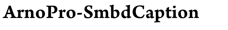 ArnoPro-SmbdCaption