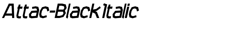 Attac-BlackItalic