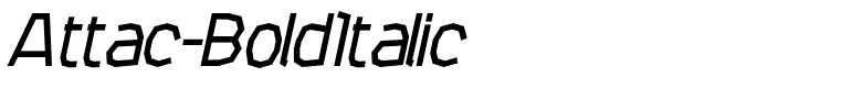 Attac-BoldItalic