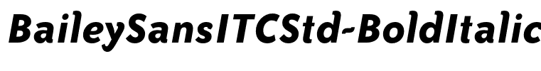 BaileySansITCStd-BoldItalic