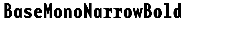 BaseMonoNarrowBold