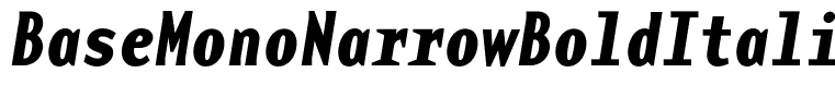 BaseMonoNarrowBoldItalic