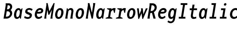 BaseMonoNarrowRegItalic