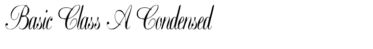 Basic Class A Condensed