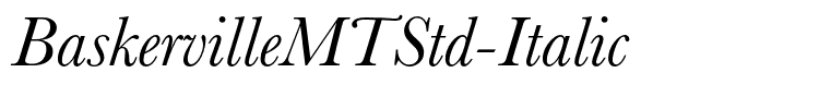 BaskervilleMTStd-Italic