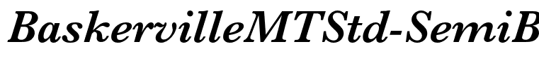 BaskervilleMTStd-SemiBdIt