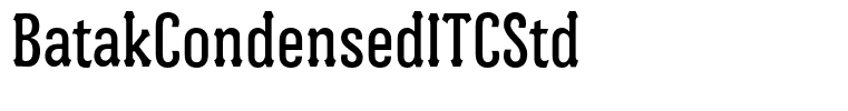 BatakCondensedITCStd