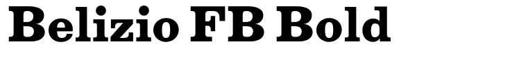Belizio FB Bold