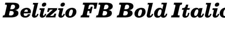 Belizio FB Bold Italic