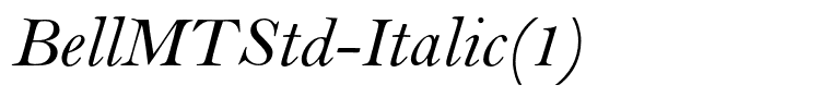 BellMTStd-Italic(1)