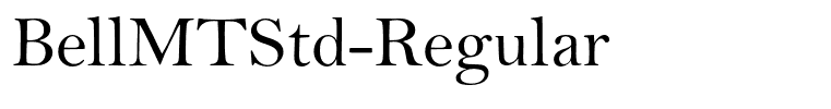 BellMTStd-Regular