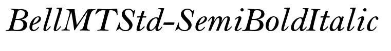 BellMTStd-SemiBoldItalic