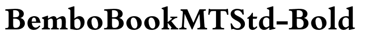 BemboBookMTStd-Bold