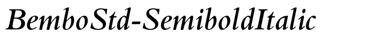 BemboStd-SemiboldItalic