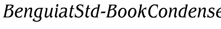 BenguiatStd-BookCondensedItalic