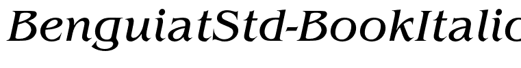 BenguiatStd-BookItalic