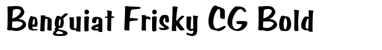 Benguiat Frisky CG Bold