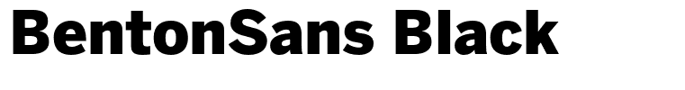 BentonSans Black