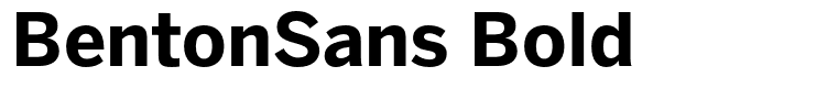 BentonSans Bold