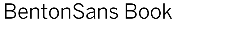 BentonSans Book