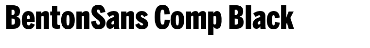 BentonSans Comp Black