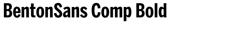 BentonSans Comp Bold