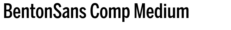 BentonSans Comp Medium