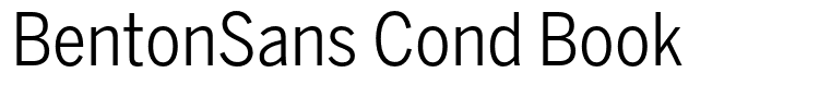 BentonSans Cond Book