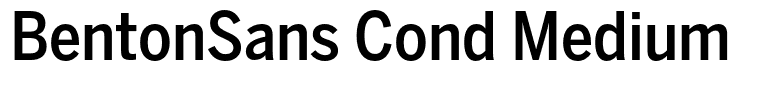 BentonSans Cond Medium