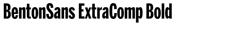BentonSans ExtraComp Bold