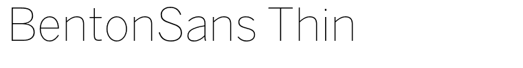 BentonSans Thin