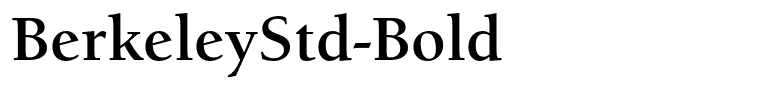 BerkeleyStd-Bold